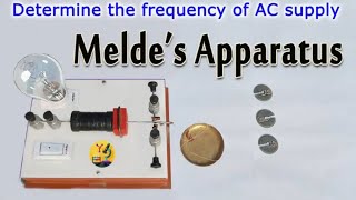 Meldes apparatus Determine the frequency of AC supply electrical vibrator Easy Science NTU [upl. by Notsrik]