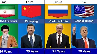 Current world leaders Age 2024 genuinedata [upl. by Nelleh566]