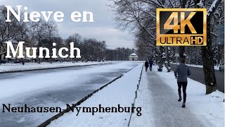 4K Caminando por Munich NeuhausenNymphenburg Sin comentarios [upl. by Enreval54]