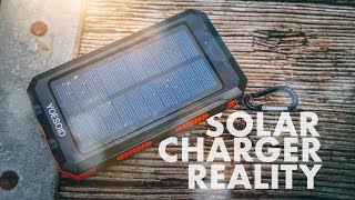 The Reality Behind Portable Solar Chargers 20000 mAh Yoesoid Review [upl. by Esinet]