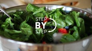 Spinach Salad with Strawberries Spinach Salad Recipe Jan Charles [upl. by Bronny]