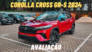 NOVO COROLLA CROSS GRSPORT 2024 EM DETALHES [upl. by Newnorb]