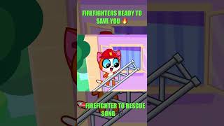 Sing Along 🎶🚒 Firefighters to the Rescue Nursery Rhyme for Kids 😻 PURR PURR [upl. by Lil588]