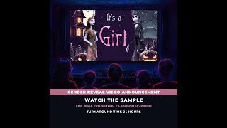 The Nightmare Before Christmas Gender Reveal Movie Girl [upl. by Adnolaj]