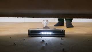 Nilfisk S1 vacuum cleaner reaching underneath sofa [upl. by Assilav]