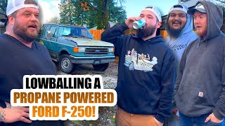 LOWBALLING A PROPANE POWERED FORD F250 [upl. by Iana555]