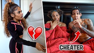 CHEATING WITH THE DOOR LOCKED PRANK ON GIRLFRIEND HILARIOUS [upl. by Tenom]