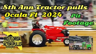 NTPA Tractor pulls Ocala Fl 2024 Tractors Trucks Semi’s Modified’s Pit Footage [upl. by Luapnoj]