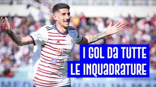 I GOL DI BELLANOVA E DEIOLA DA TUTTE LE INQUADRATURE 🎥 TORINOCAGLIARI  SERIE A [upl. by Lleryd]