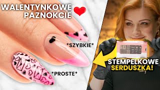 PROSTE I SZYBKIE WALENTYNKOWE PAZNOKCIE Serduszka na paznokciach ❤️ [upl. by Giliane371]