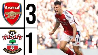 Arsenal vs Southampton 31  2024 Premier League  Match Highlights [upl. by Zerimar]