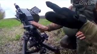 Foreigner Volunteer Shooting an AGS at Russian positions [upl. by Ajat]