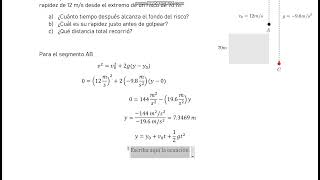 47 Una piedra es lanzada verticalmente hacia arriba con una rapidez de 12 ms desde el Parte 12 [upl. by Aetnahs]