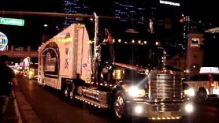 las vegas nascar hauler parade 3311 [upl. by Moss723]