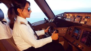 Female Pilot of AIR INDIA  Boeing 777 [upl. by Hashum]