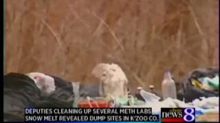 Melting snow uncovers meth labs [upl. by Rozalin841]