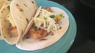 Jicama Slaw with Shrimp Tacos [upl. by Treva397]