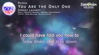 Sergey Lazarev  You Are the Only One Russia [upl. by Dorene546]