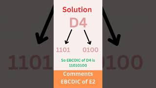 EBCDIC code Of D4 short trick [upl. by Lorelei]