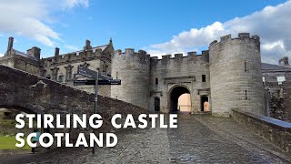 Inside STIRLING CASTLE walking tour  Scotland walking tour  4k [upl. by Lurline]