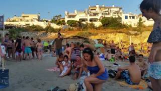 Balmins Beach Sitges Cala Balmins Saturday Live Music Beatls [upl. by Ilzel]