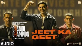 Chandu Champion Jeet Ka Geet Audio  Kartik Aaryan  Pritam Shaan Kausar Munir [upl. by Danelle357]