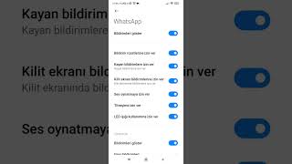 Android Telefonlarda WhatsApp Kilit Ekranı Bildirim Gizleme Nasıl yapılır [upl. by Jacobson]