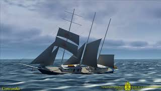 Tall Ship Concordia simulation [upl. by Reynolds]