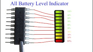 Make all Battery Level indicator electronic project [upl. by Ocirled]