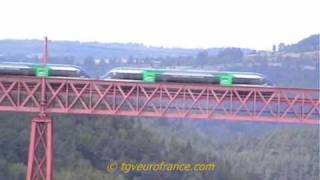 Deux autorails ATER X73500 sur le viaduc de Garabit [upl. by Atiuqal801]