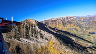 Colorful Colorado Peak Fall Foliage Flight slowvideo [upl. by Mcconaghy]