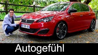 Peugeot 308 GTi 270 hp FULL REVIEW test driven hot hatch new neu 2016  Autogefühl [upl. by Dihsar]