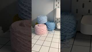 Winding yarn 🧶 crochet yarn organisation [upl. by Edrock]