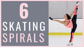 6 ICE SKATING SPIRALS FOR EVERY FIGURE SKATER  Coach Michelle Hong [upl. by Suoivatnom573]