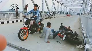 Funny bike stunt fail in India😂 [upl. by Eibmab]