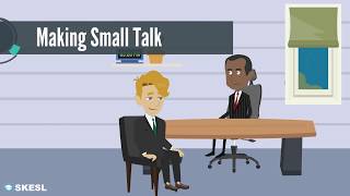 Business English Conversation Lesson 49 Making Small Talk [upl. by Jankey]