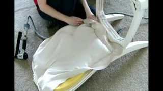 Upholstering the Back of a Padded Dining Room Chair Part 2 [upl. by Veronika462]