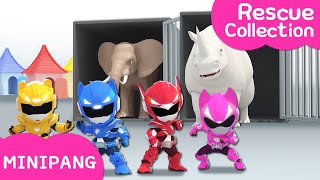 Learn colors with MINIPANG  🚨Rescue Collection  MINIPANG TV 3D Play [upl. by Beaner]