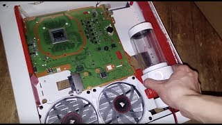 Ps4 Pro Water Cooled Part 2 Adding WaterBlock amp Placing The Components [upl. by Ettennil]