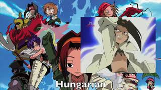 Shaman King American Opening Multilanguage Comparison [upl. by Nauquf]