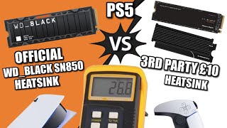 WD Black SN850 Heatsink vs 10 Heatsink  PS5 Temperature Tests [upl. by Rengia]