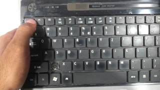 Acer aspire 5745 How to replace keyboard DIY easy and precise in two minutes [upl. by Lecia]