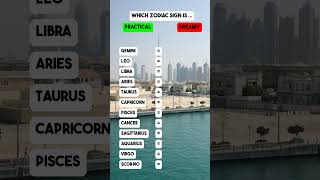 Which Zodiac Sign is PRACTICAL or DREAMY astrology horoscope zodiacsigns zodiac [upl. by Susana384]