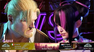 Street Fighter 6 Online Matches 283  MirEU Guile vs Kyneris Juri [upl. by Suiluj785]