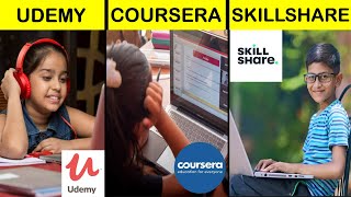 Udemy vs Coursera vs Skillshare Full Comparison UNBIASED in Hindi  Coursera vs Udemy vs Skillshare [upl. by Garrison775]