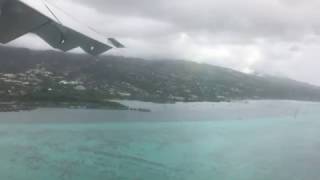 Tahiti French Polynesia  Landing at Faaā International Airport HD 2017 [upl. by Ferullo]