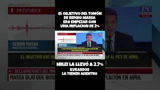 SERGIO TOMÓN MASSA QUERÍA UNA INFLACION DE 3 UXP MSSA CFK LLA VLLC milei2027 [upl. by Kinsley759]