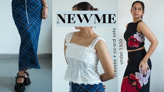 NEWME Haul  Tryon Partywear Dresses Haul  Newme Asia Dresses Tops amp More [upl. by Egiaf]