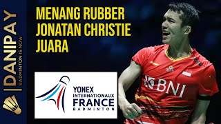 JonatanChristie Juara  Badminton French Open 2023 [upl. by Tessie]