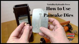 How to use Pancake Dies in the Tortolita Mini Hydraulic Press [upl. by Kellda]